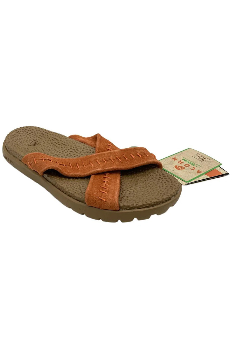 Acorn Women's Addison Everywhere Suede Crossband Slide Sandals Ginger - Medium